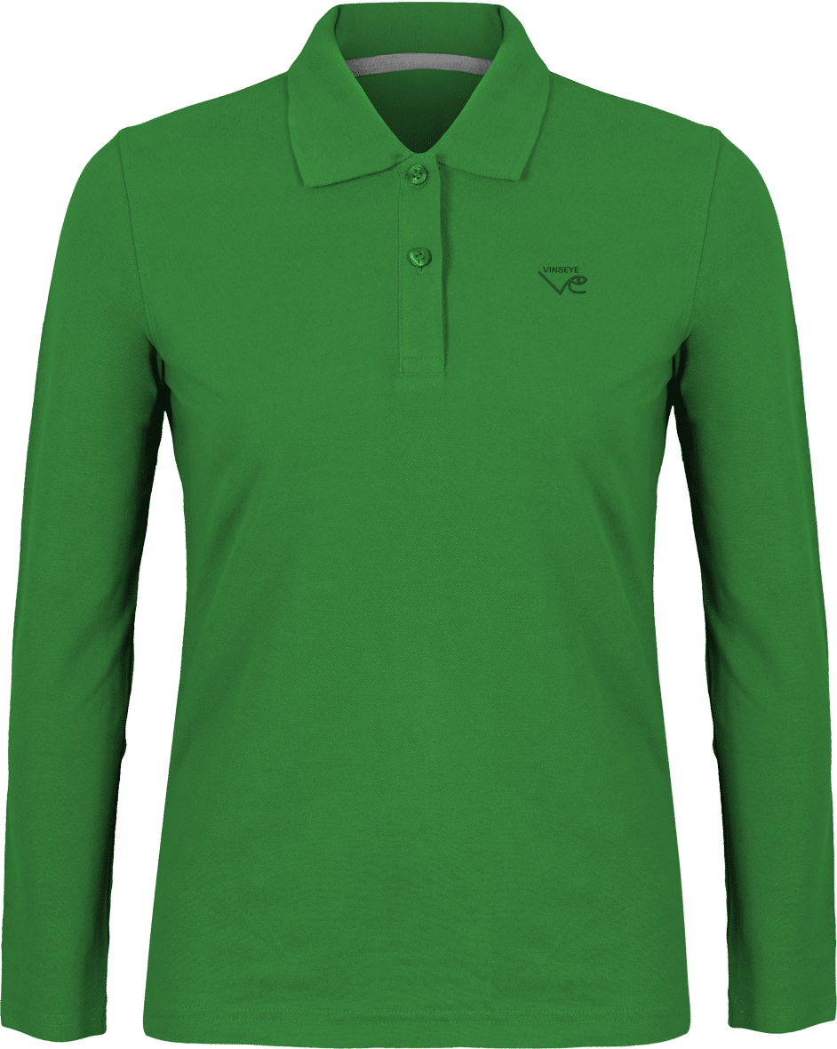 Polo manches longues Kelly green Vinseye-influensse