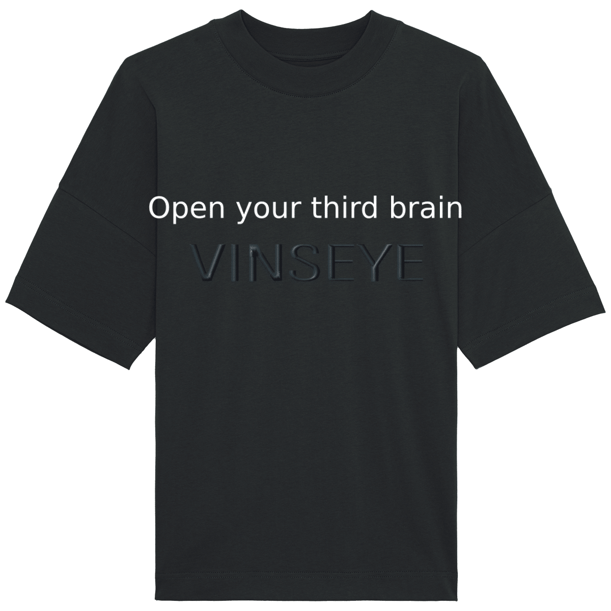 Tee Oversized Blaster noir Vinseye-influensse