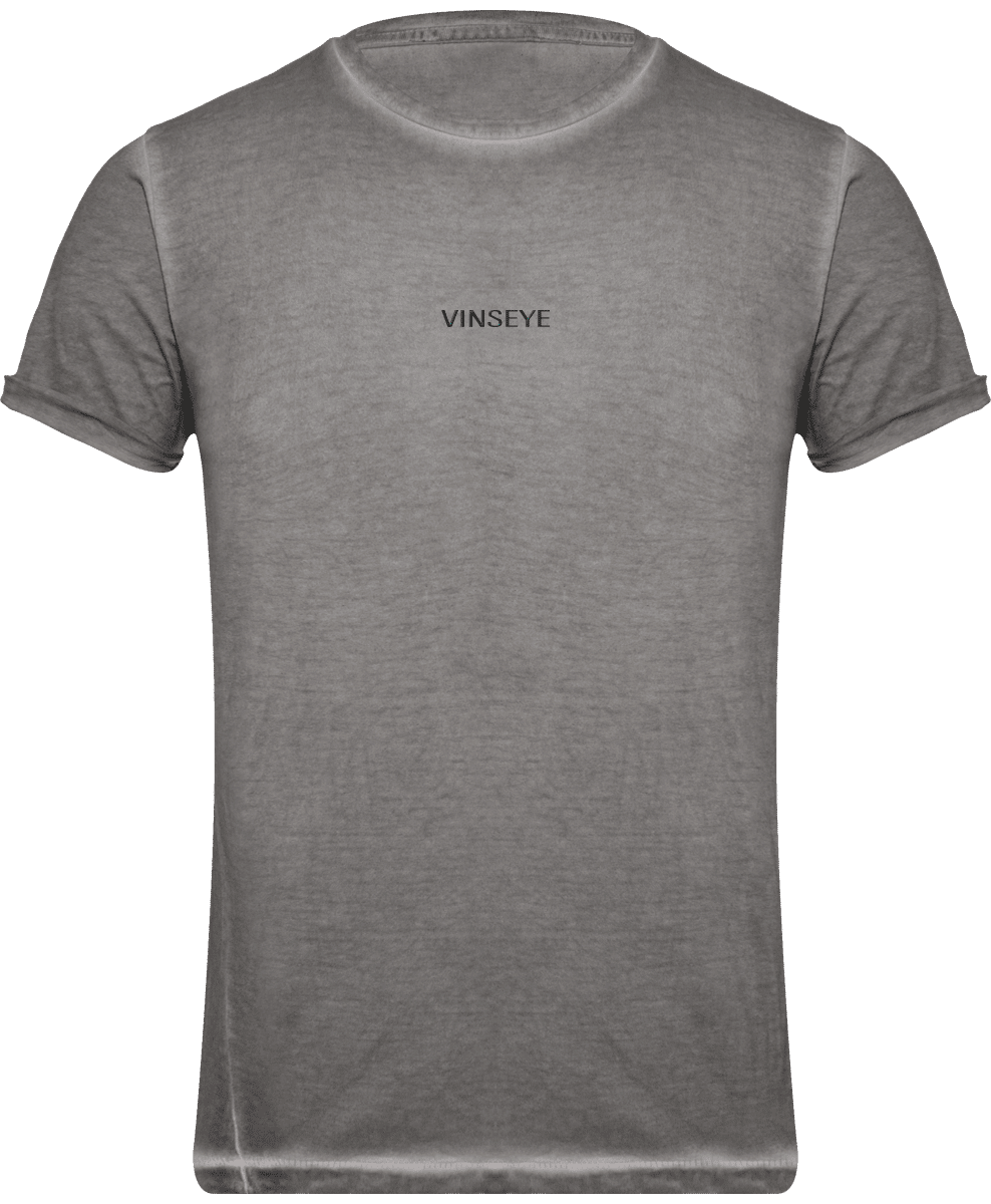 Tee délavé grey clash Vinseye-influensse