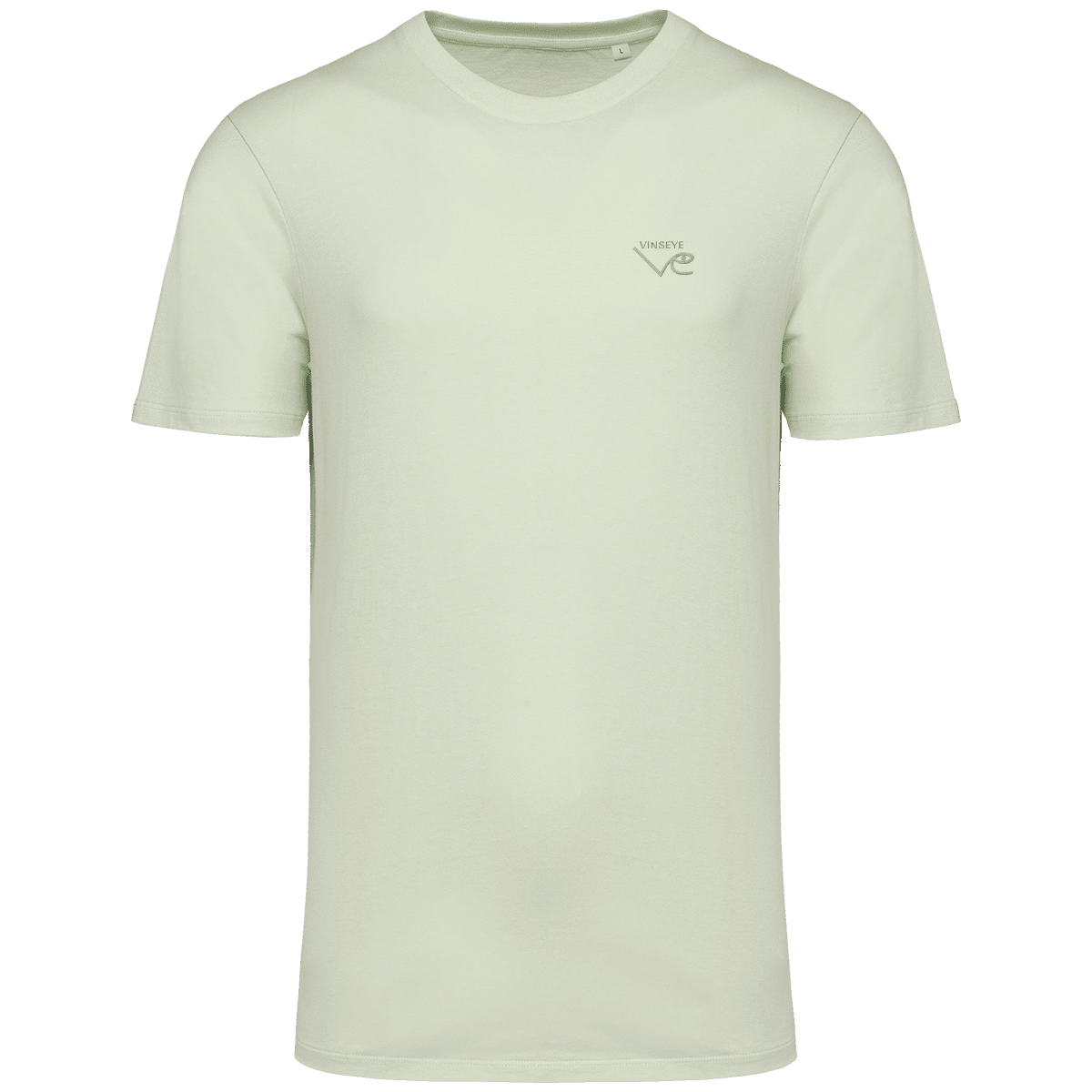 Tee écoresponsable Celadon green Vinseye-influensse
