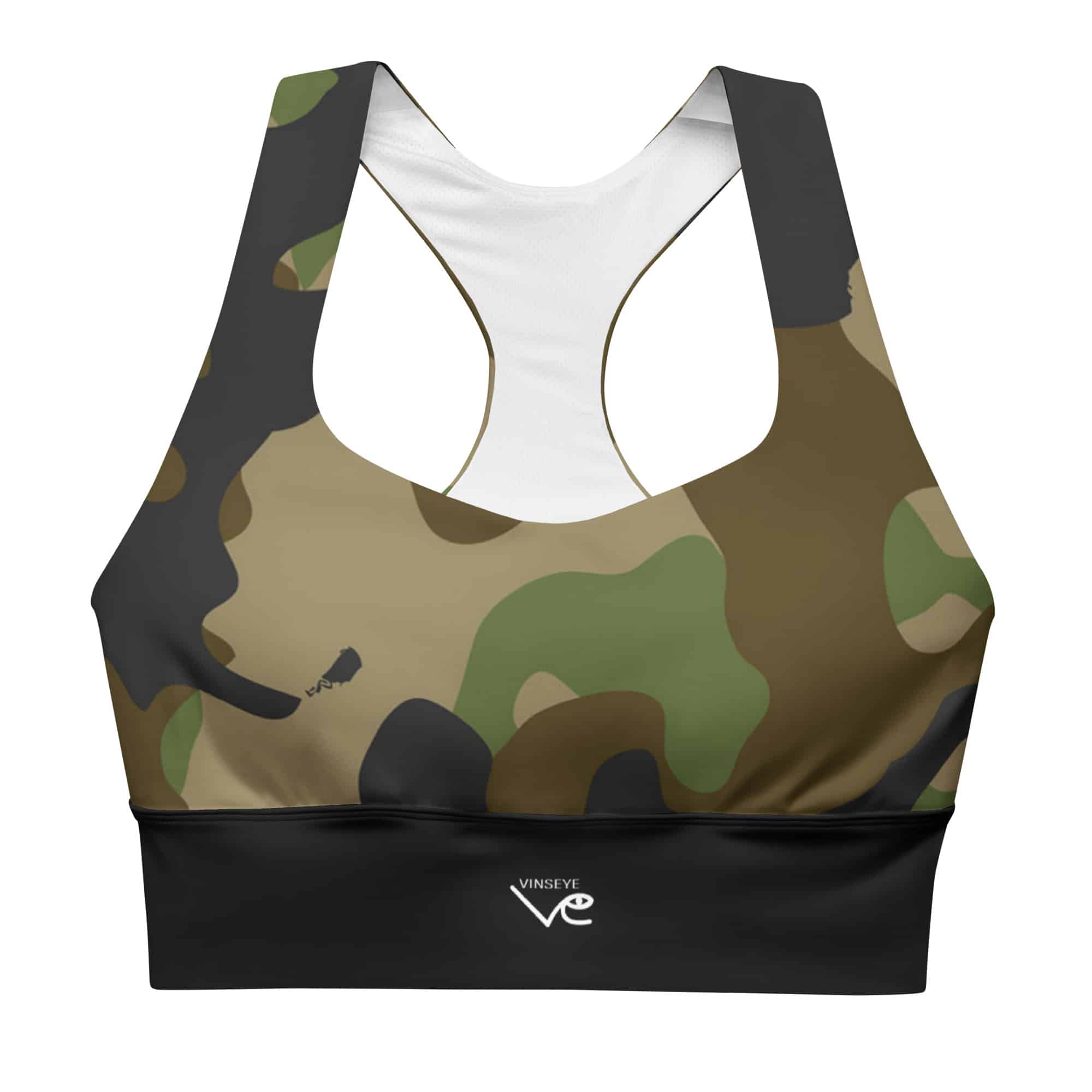Brassière de sport longue camo militaire Vinseye-influensse