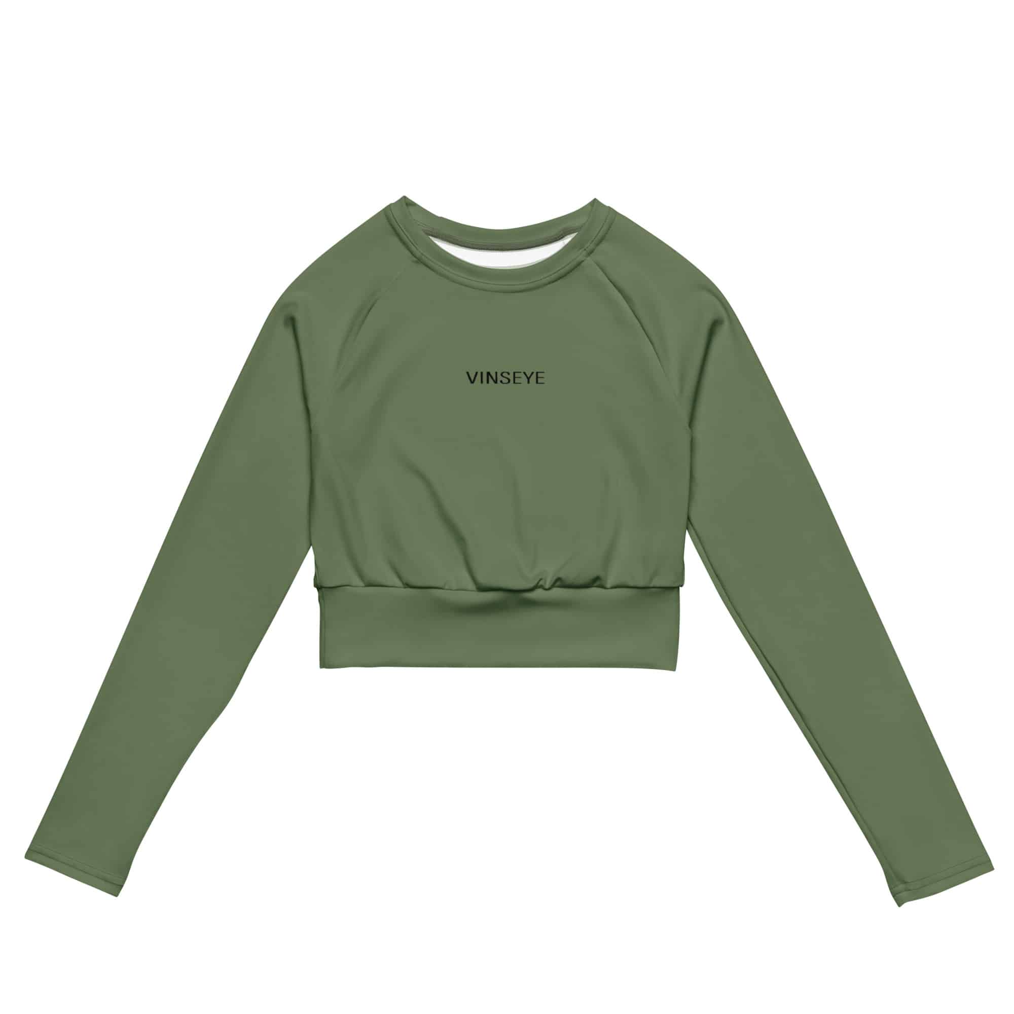 Crop top manches longues camo green Vinseye-influensse