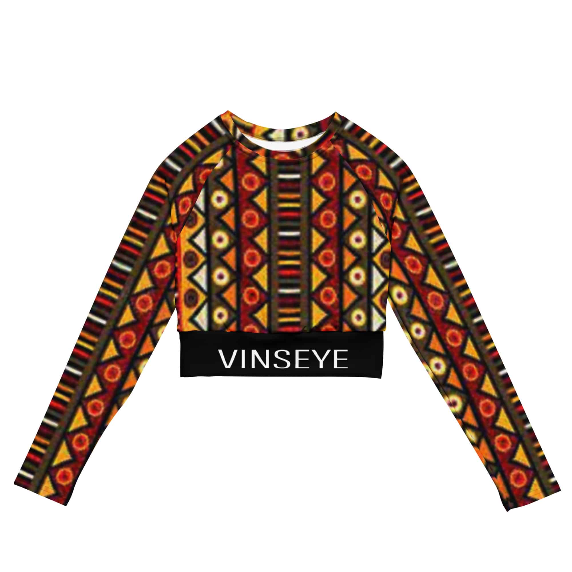 Crop top manches longues ethni Vinseye-influensse