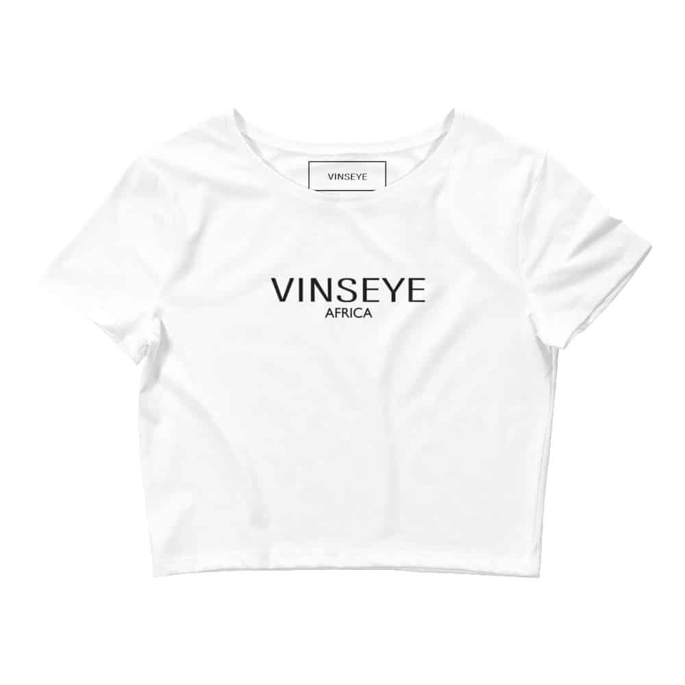 Crop top Ltd Africa blanc Vinseye-influensse