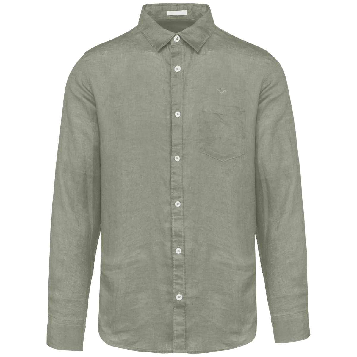 Chemise en lin almond green Vinseye-influensse