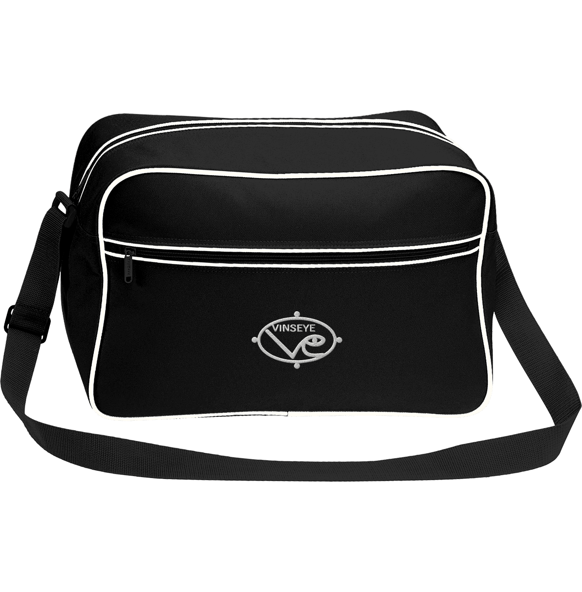 Sac à bandoulière Rétro noir blanc Vinseye-influensse