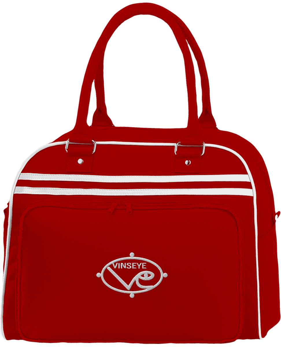 Sac de voyage Rétro Bowling classic red blanc Vinseye-influensse