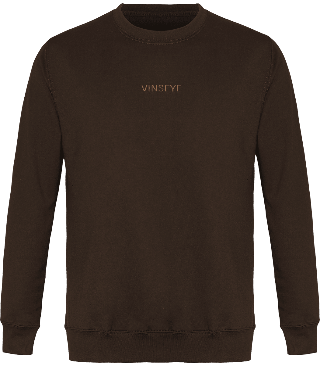 Sweat Col Rond chocolat Vinseye-influensse