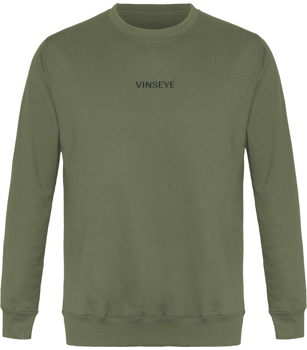 Sweat Col Rond Caper green Vinseye-influensse