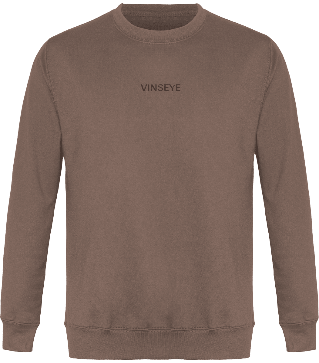 Sweat Col Rond Moka brown Vinseye-influensse