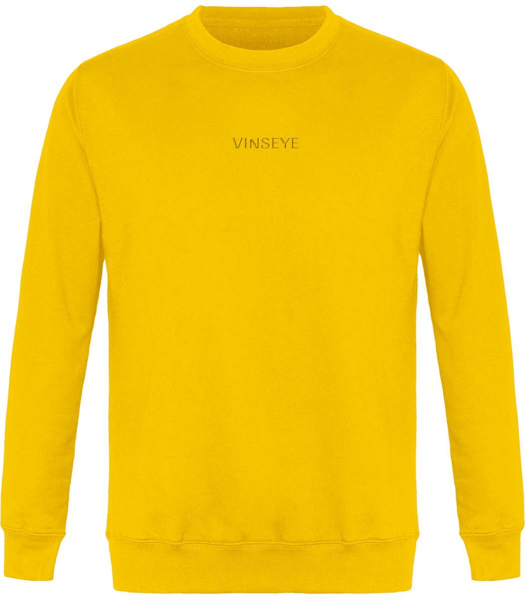 Sweat Col Rond jaune Vinseye-influensse