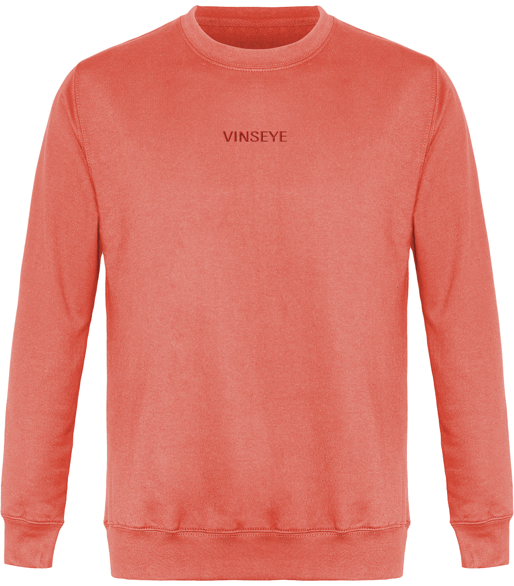 Sweat Col Rond True coral Vinseye-influensse