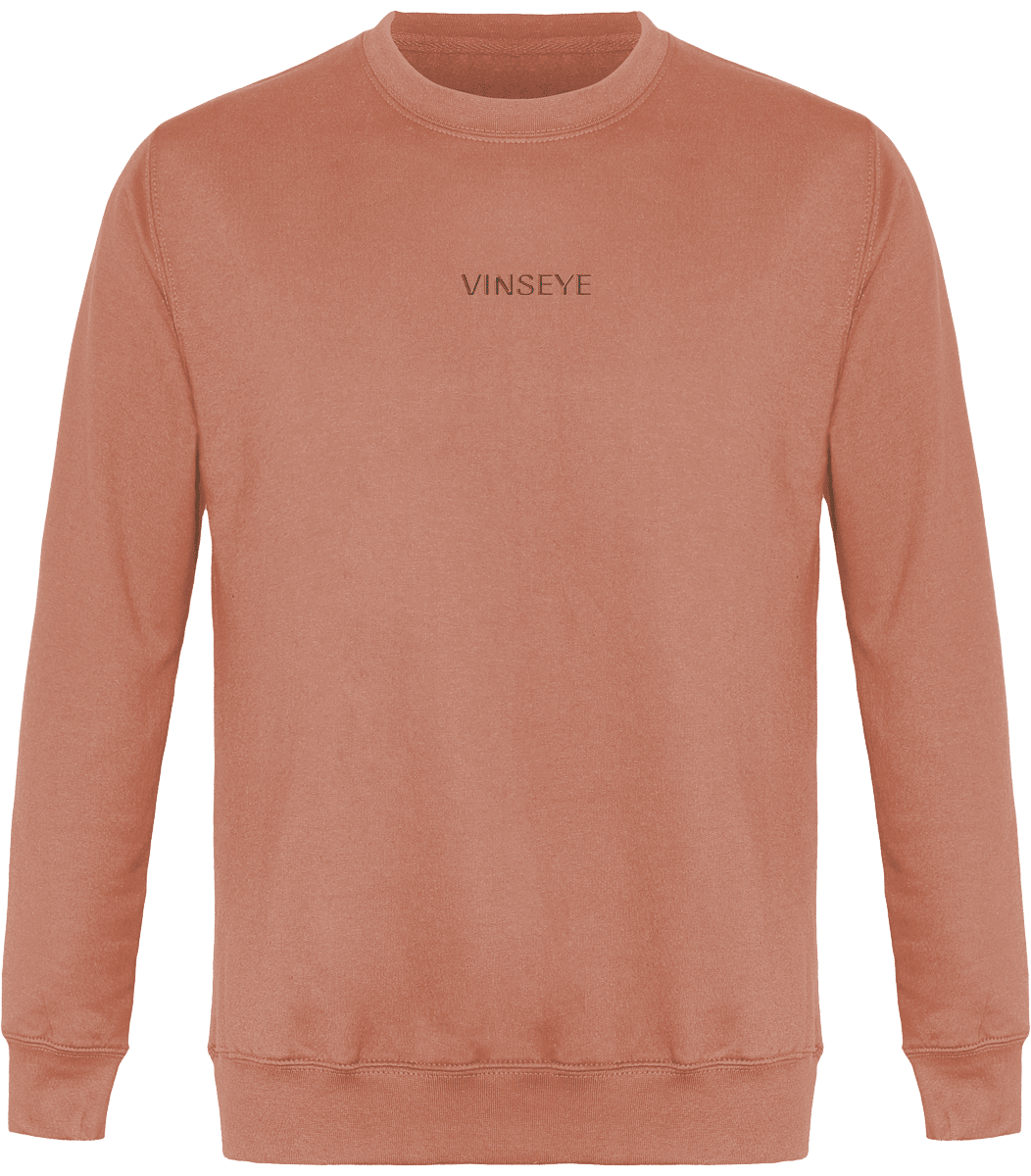 Sweat Col Rond Peach Vinseye