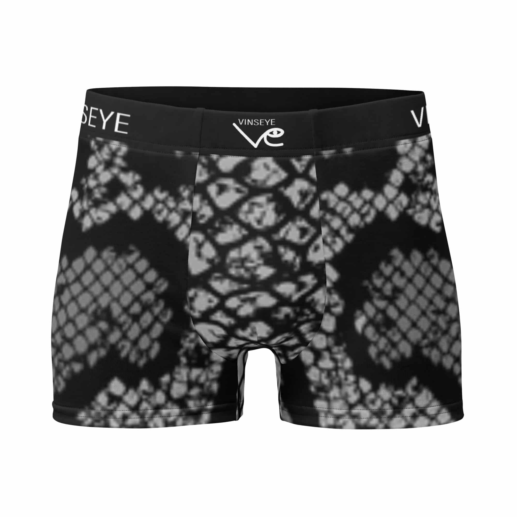 Boxer snake skin noir Vinseye-influensse