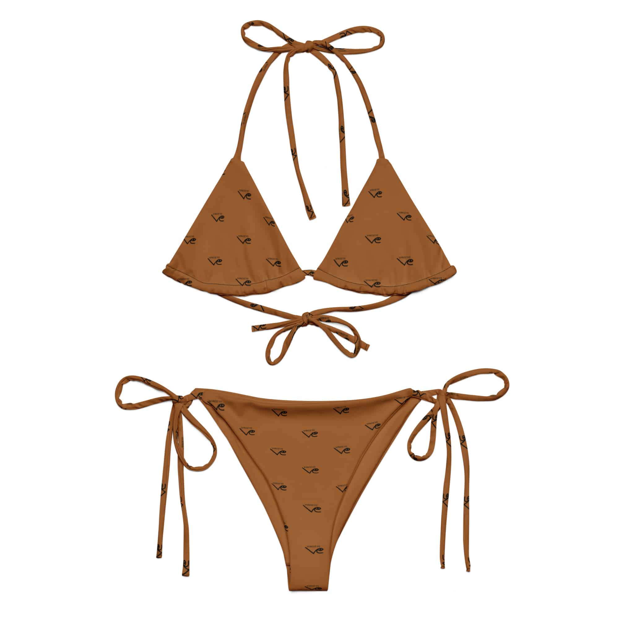 Bikini string monogram Rich gold Vinseye-influensse