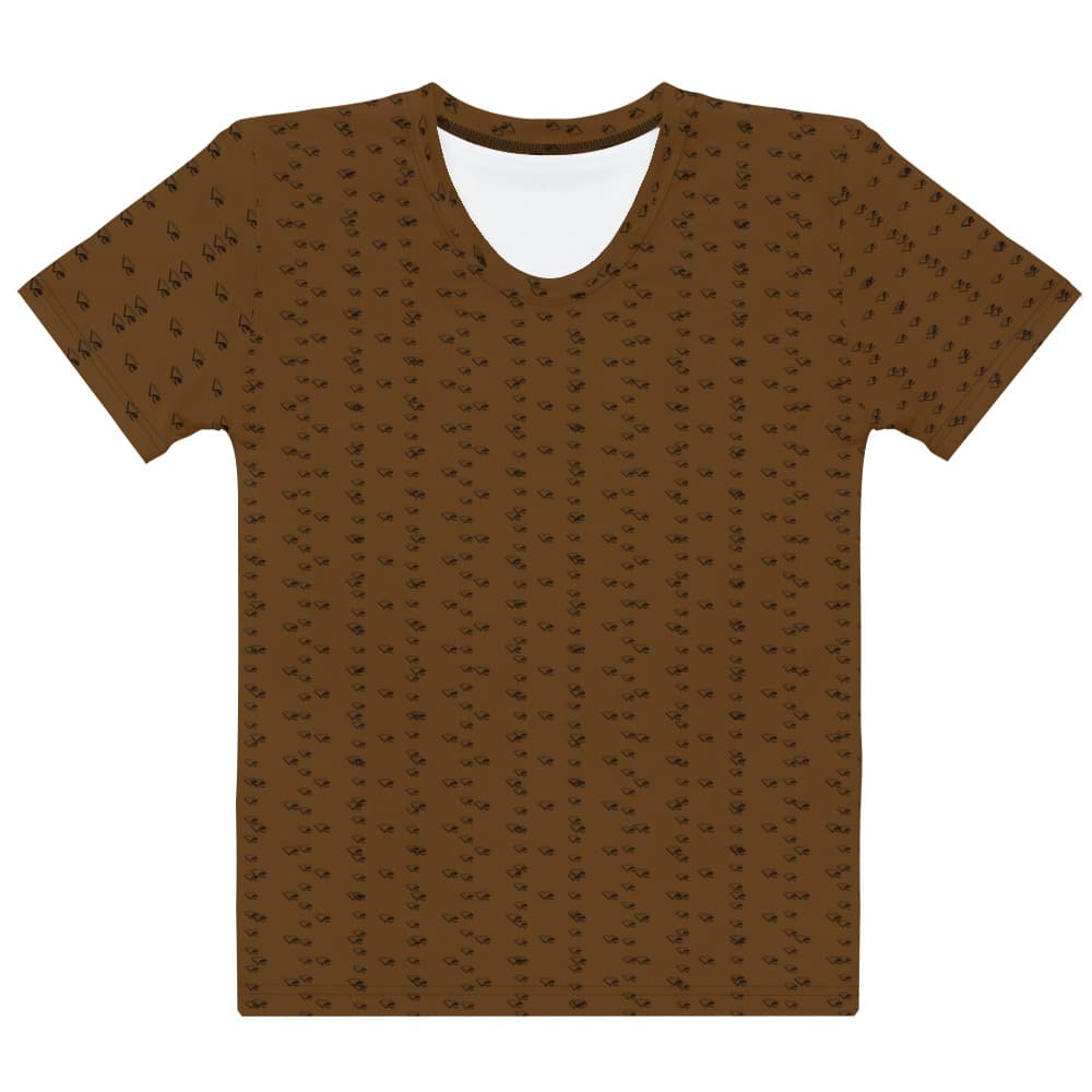 Tee Femme marron monogram Vinseye-influensse
