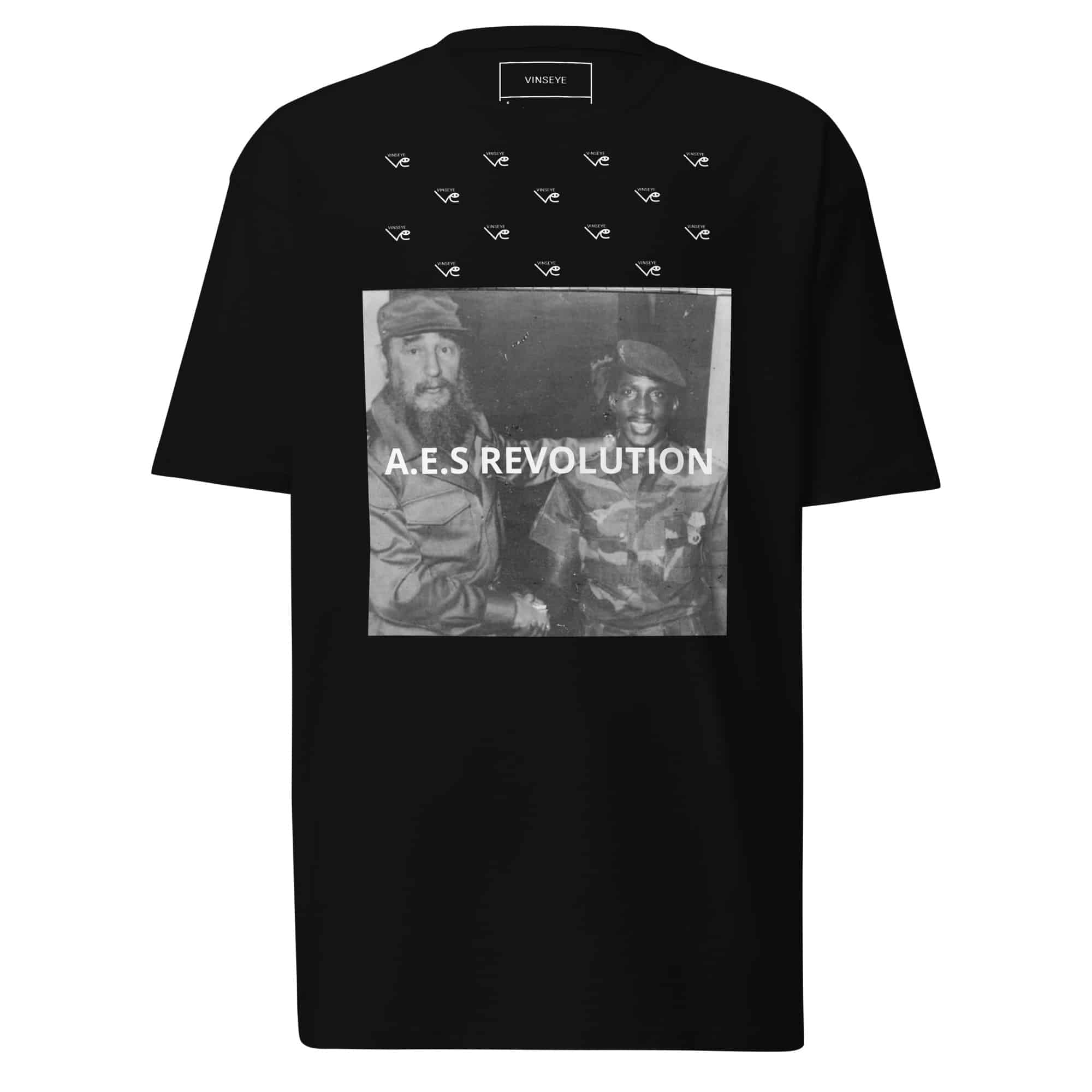 Tee AES Africa Revolution noir Vinseye-influensse