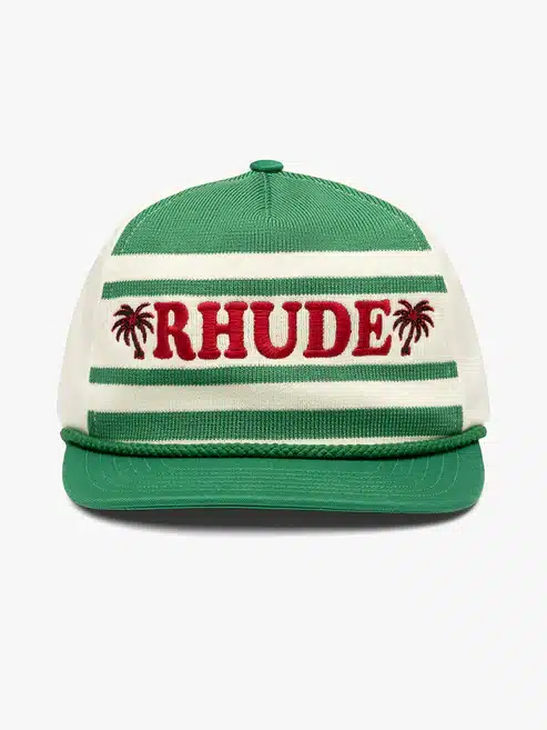 Casquette Plage Club vert crème Rhude-influensse