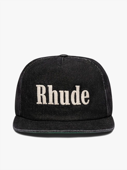 Casquette Denim logo noir Rhude-influensse