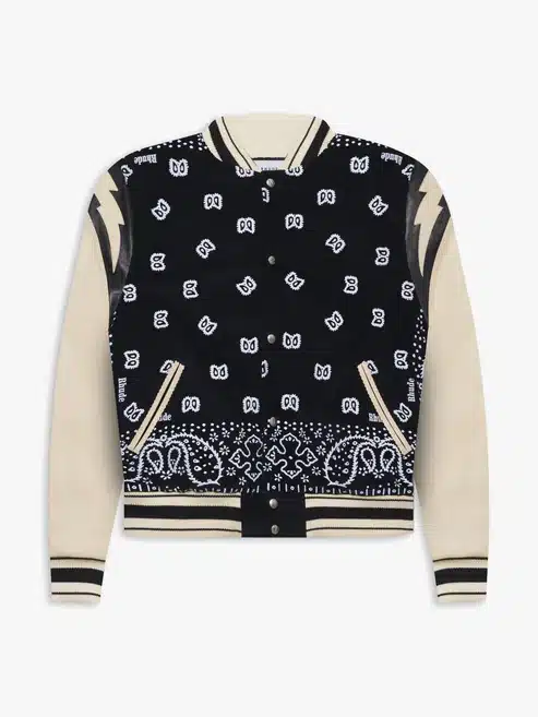 Blouson Bandana noir blanc Rhude-influensse