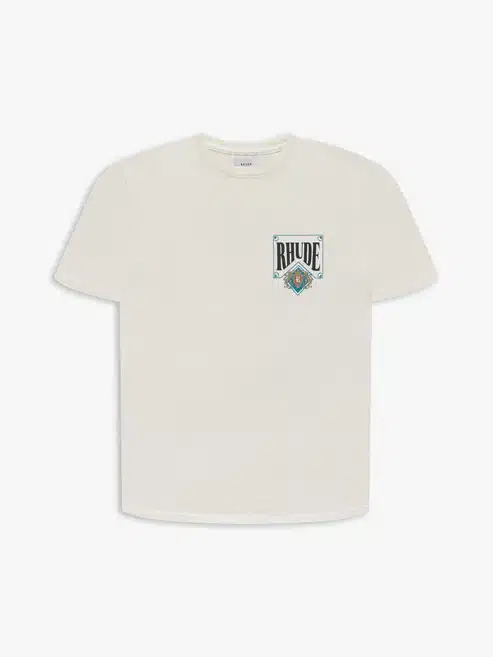 Tee-shirt Té de carte blanc Rhude-influensse