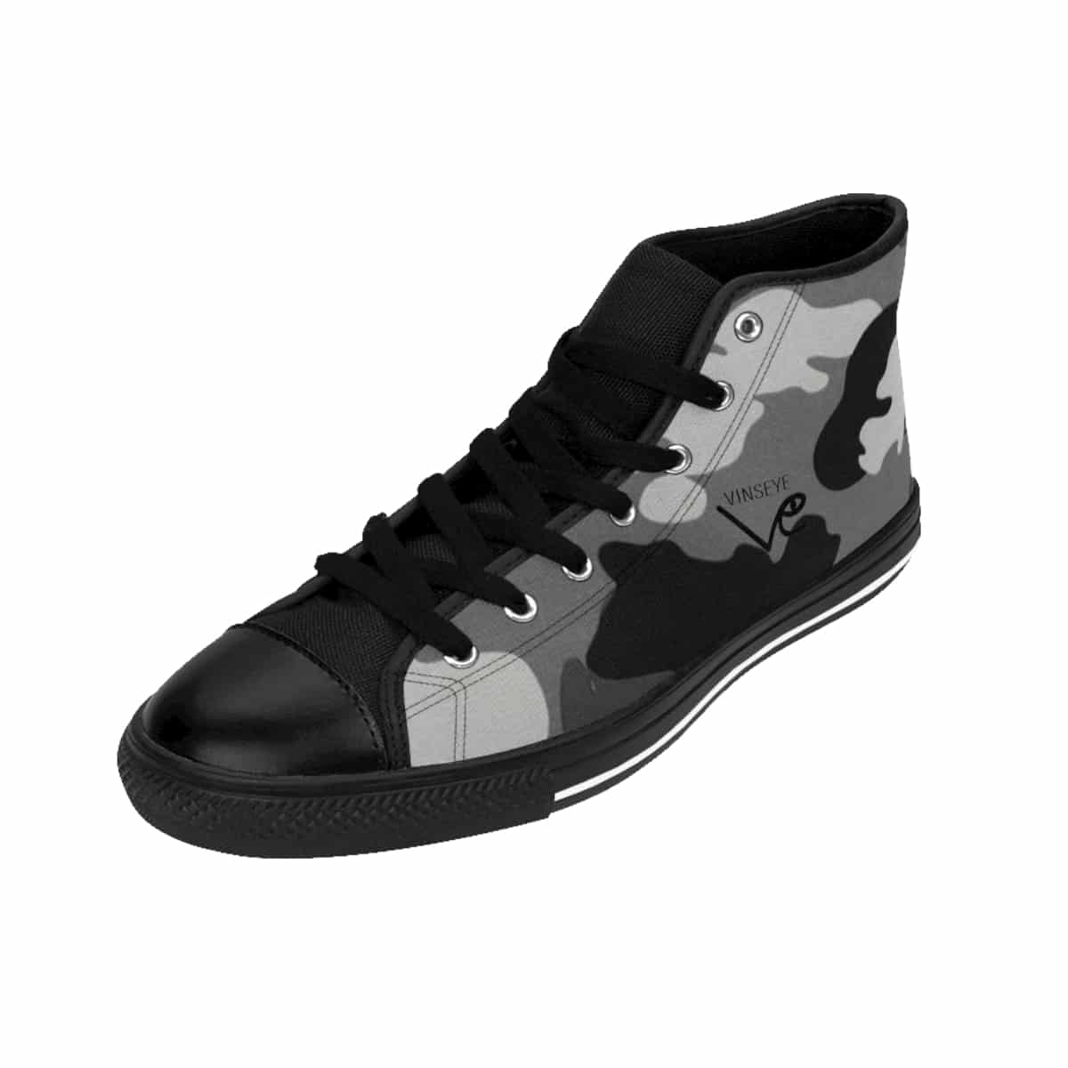 Sneaker High top camo gris Vinseye-influensse