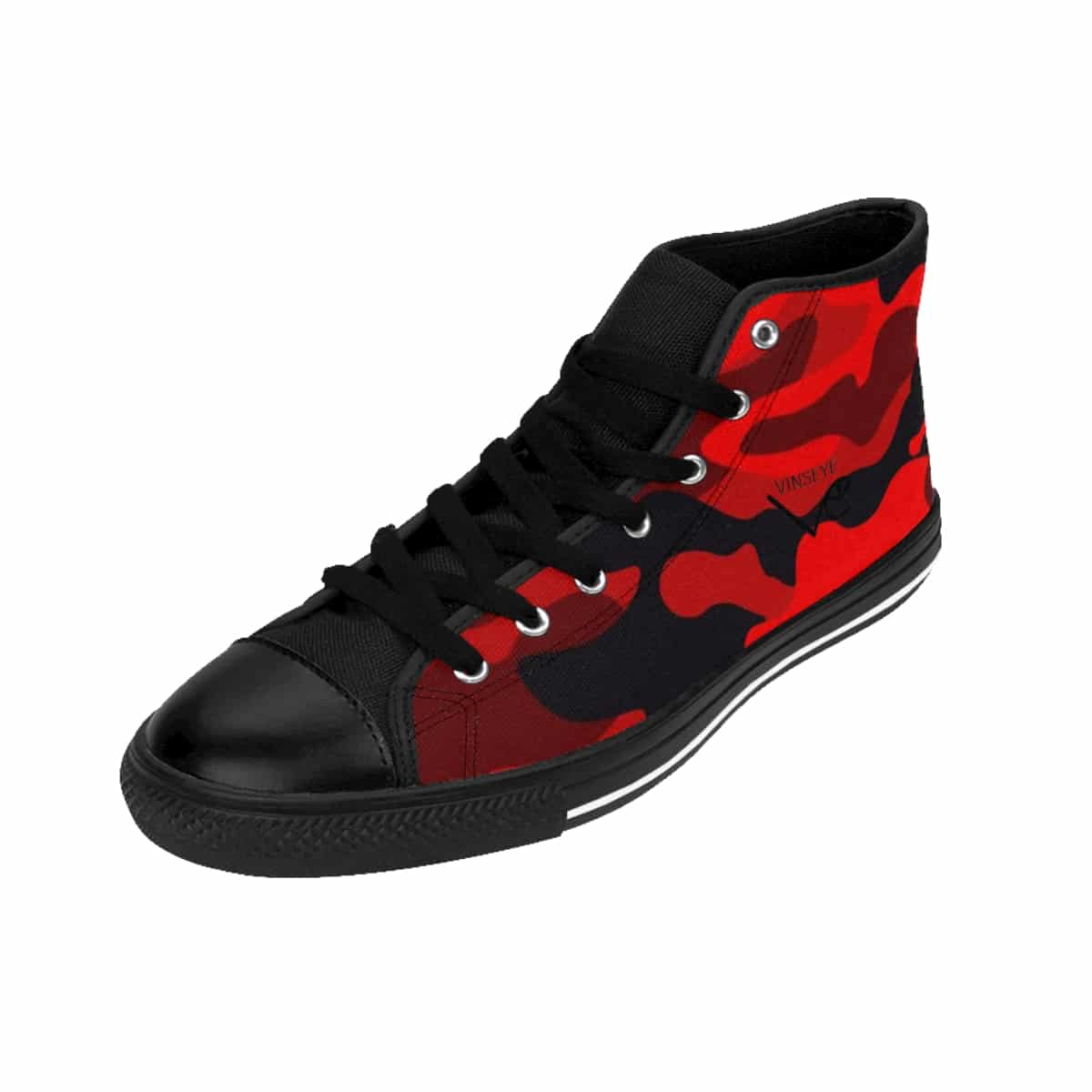 Sneaker High top camo rouge Vinseye-influensse