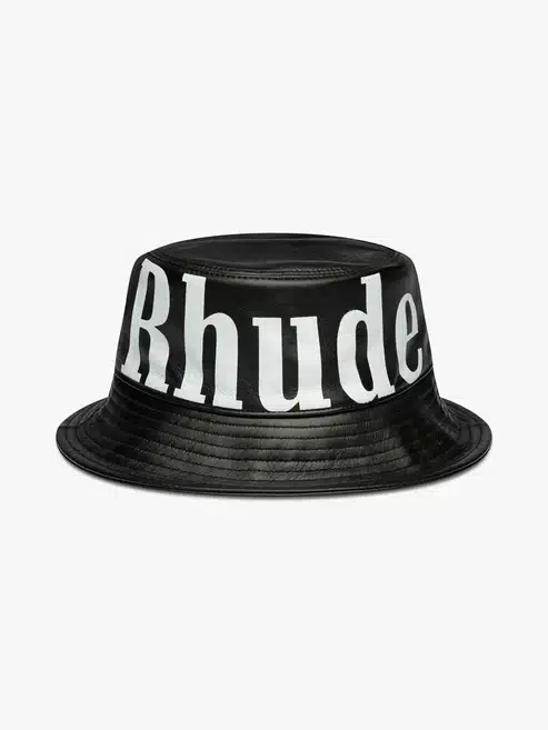 Bob cuir logo noir Rhude-influensse