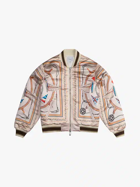 Bomber satin Nautique Rhude-influensse