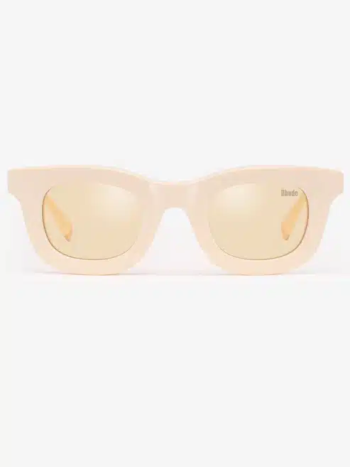 Lunettes de soleil New Rhodeo blanc jaune Rhude-influensse
