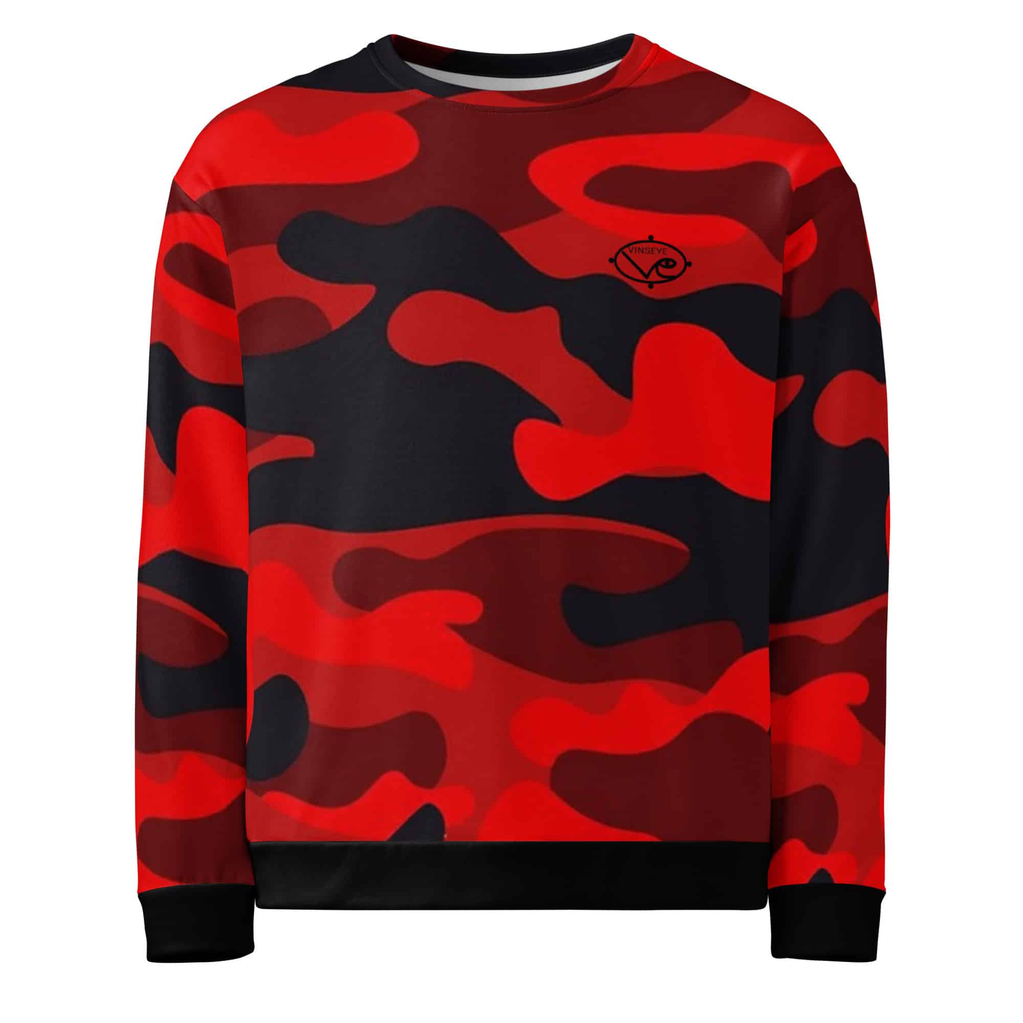 Sweat Camo rouge Vinseye-influensse