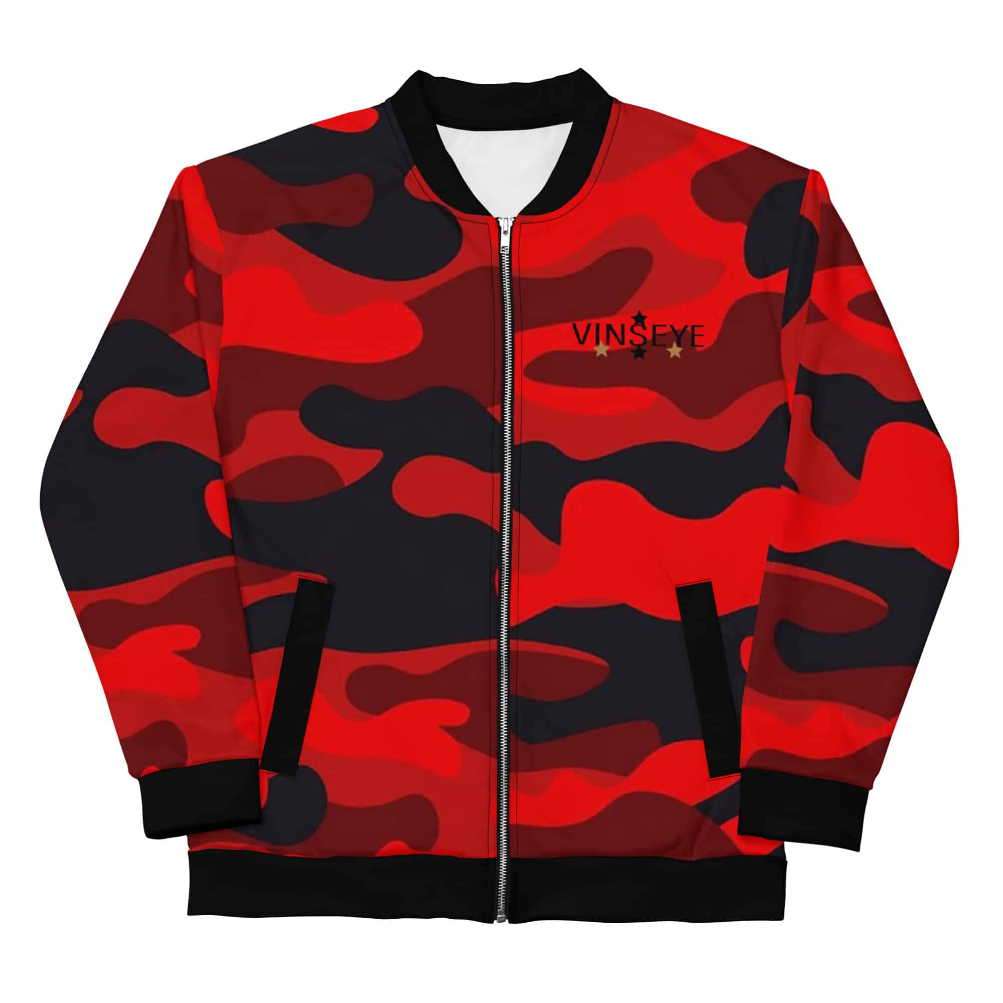 Veste Limited Edition Star Camo rouge Vinseye-influensse