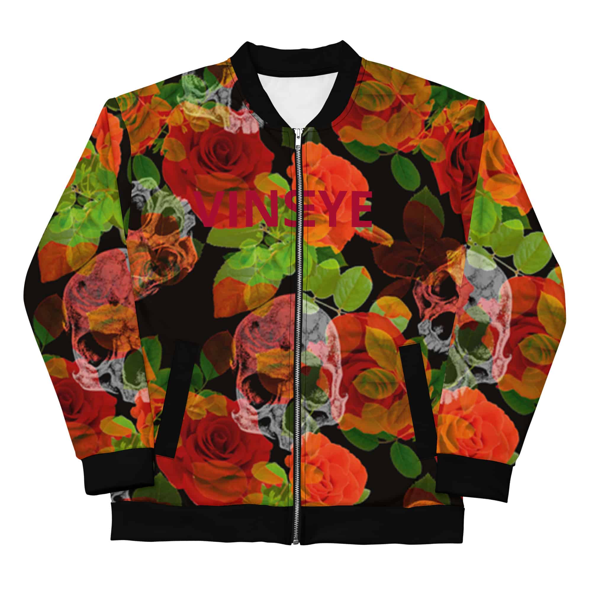 Veste Skulls Flowers Vinseye-influensse
