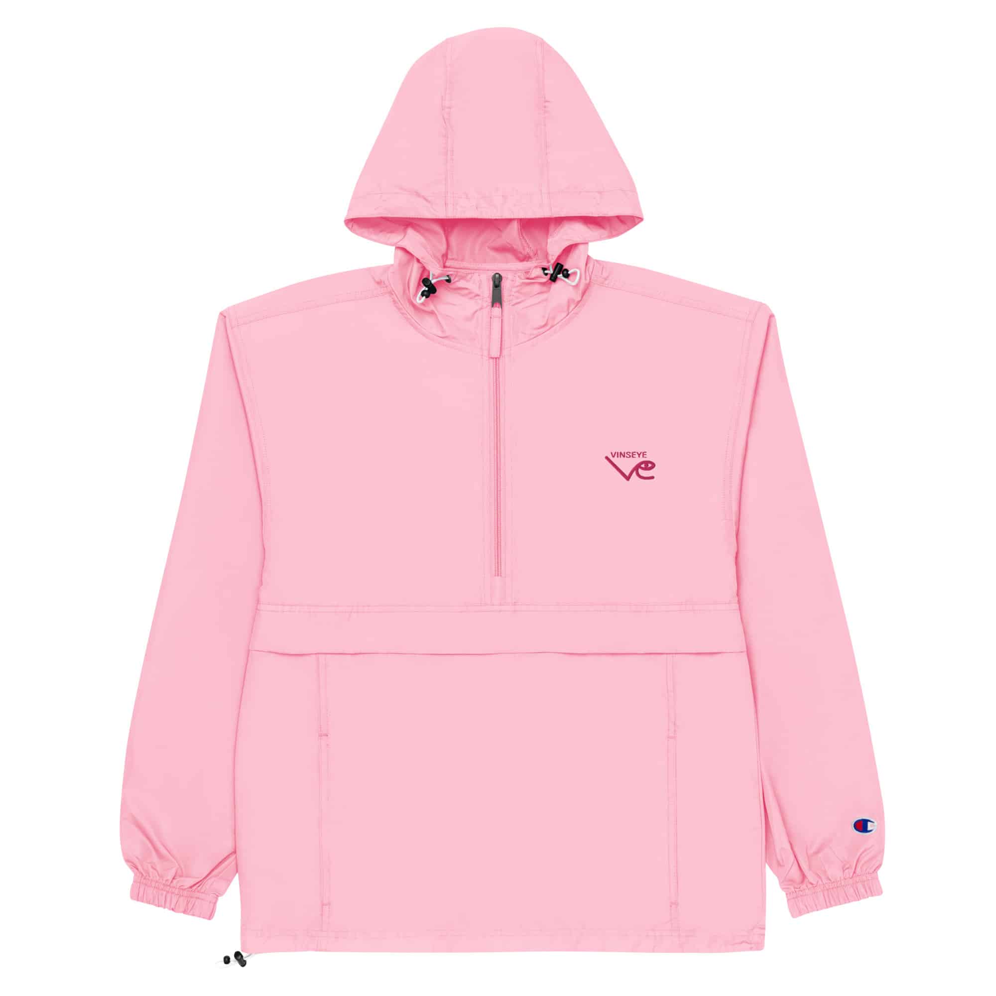 Veste à capuche pliable rose candy Vinseye x Champion-influensse
