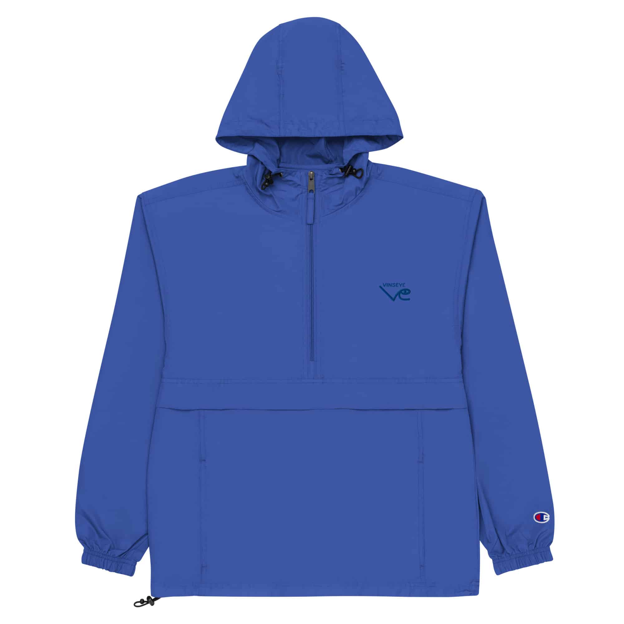 Veste à capuche pliable Blue royal Vinseye x Champion-influensse