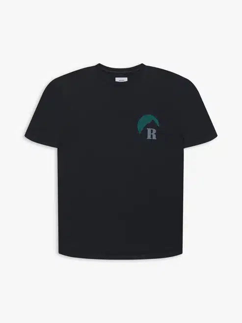 Tee-shirt Clair de lune noir vert Rhude-influensse