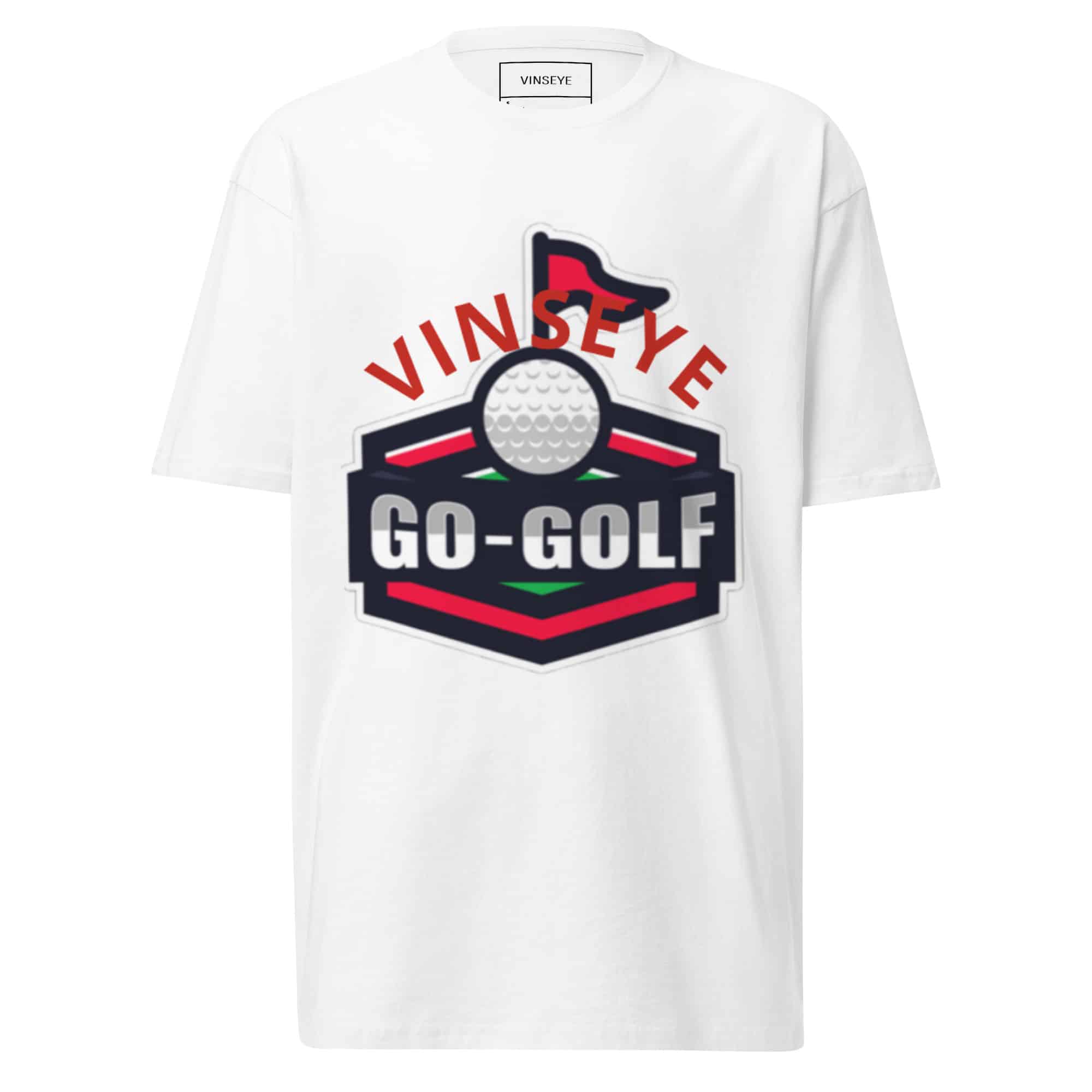 Tee Go Golf blanc Vinseye-influensse