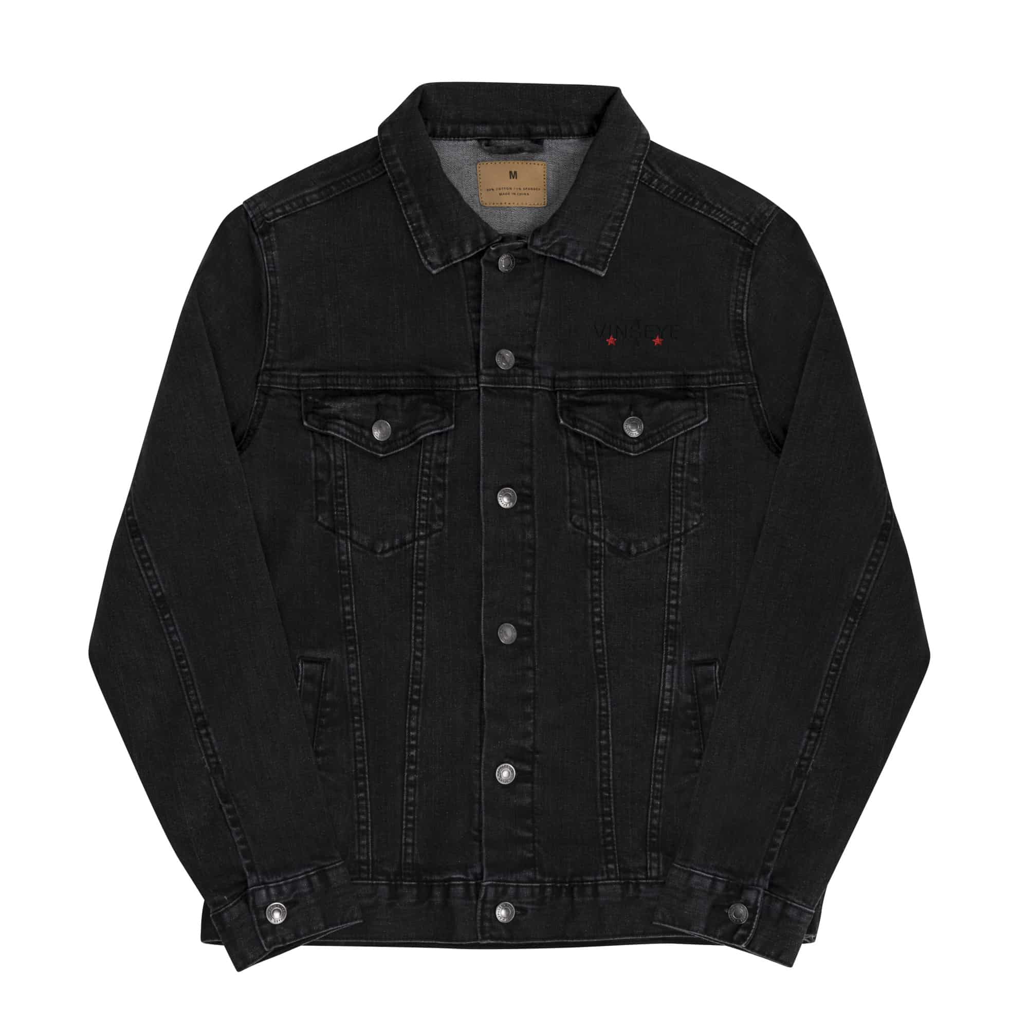 Veste Denim Skull Star noir Vinseye-influensse