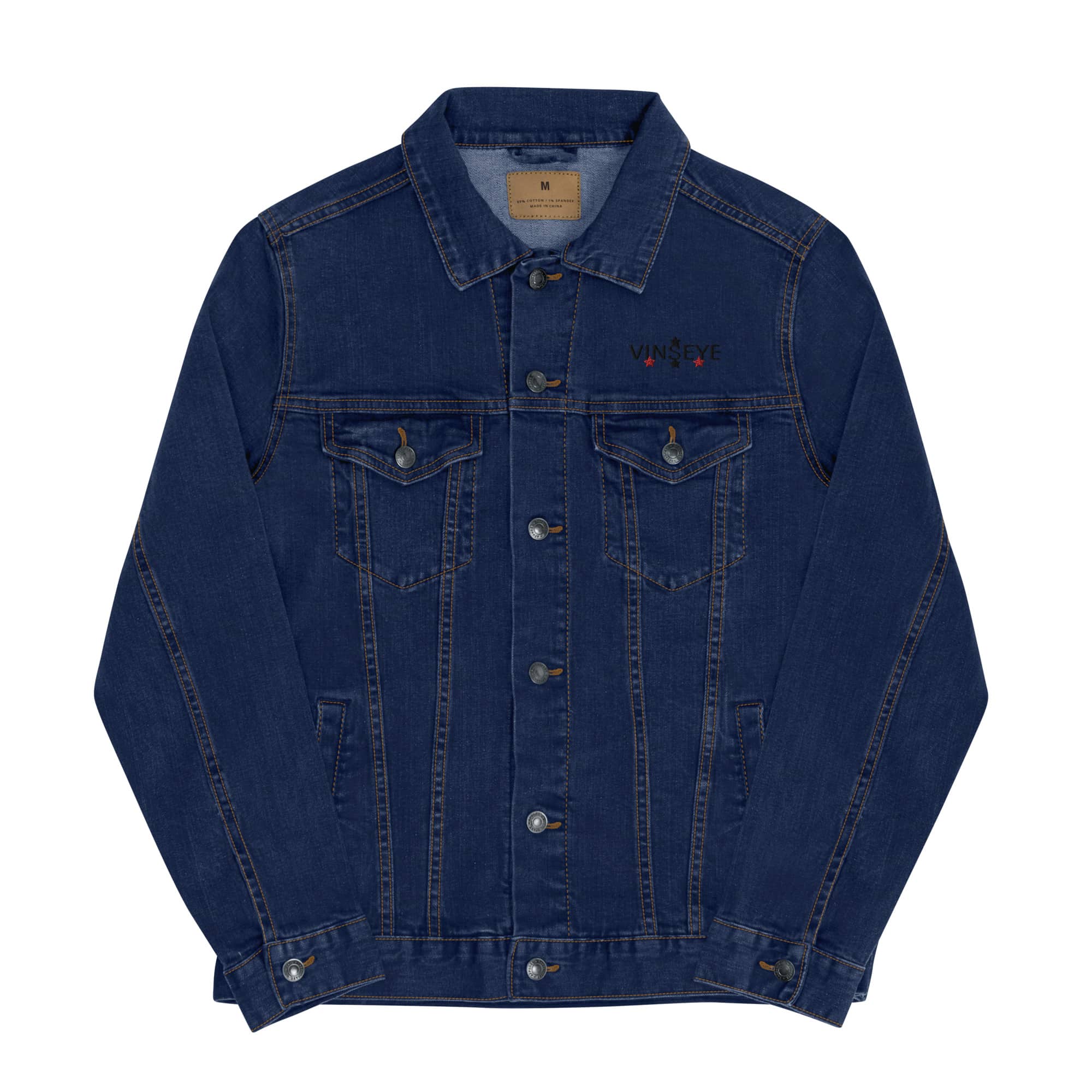Veste Denim Angel Heart Star bleu Vinseye-influensse