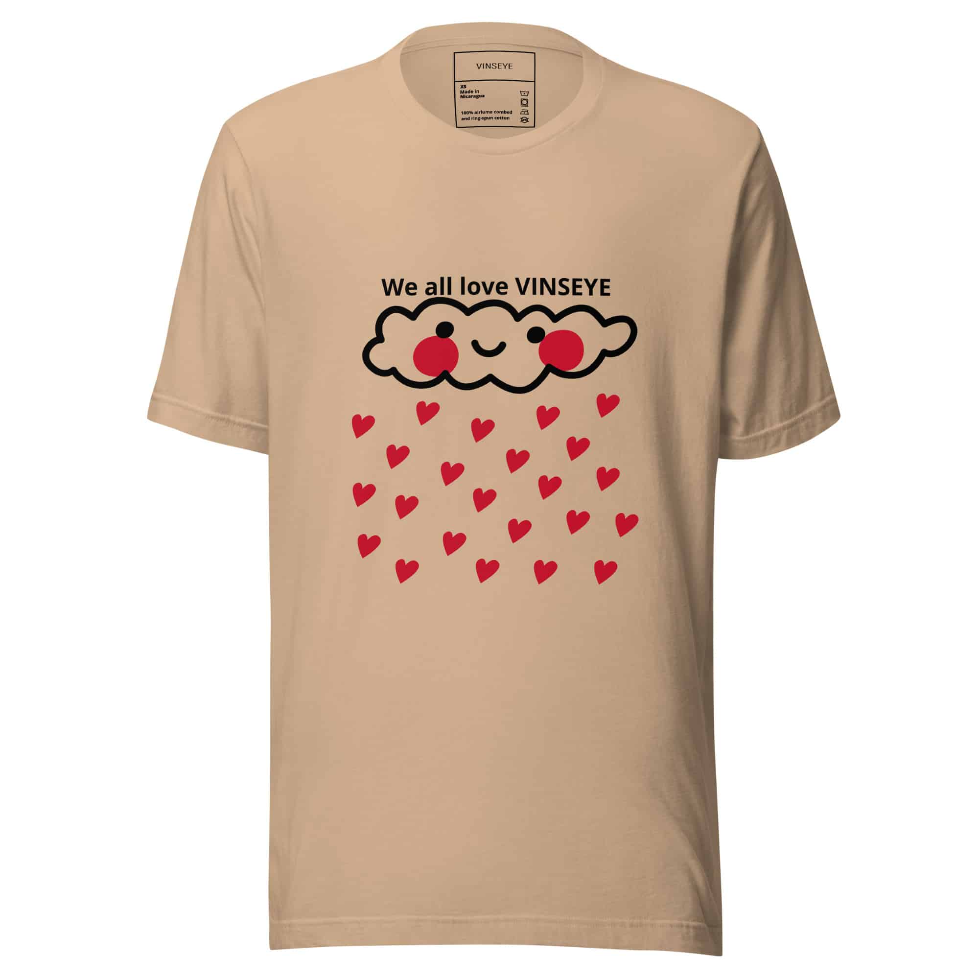 Tee Heart Angel Love Tan Vinseye-influensse