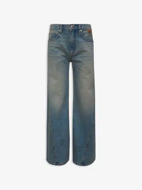 Jean Denim Large Chevron indigo Rhude-influensse