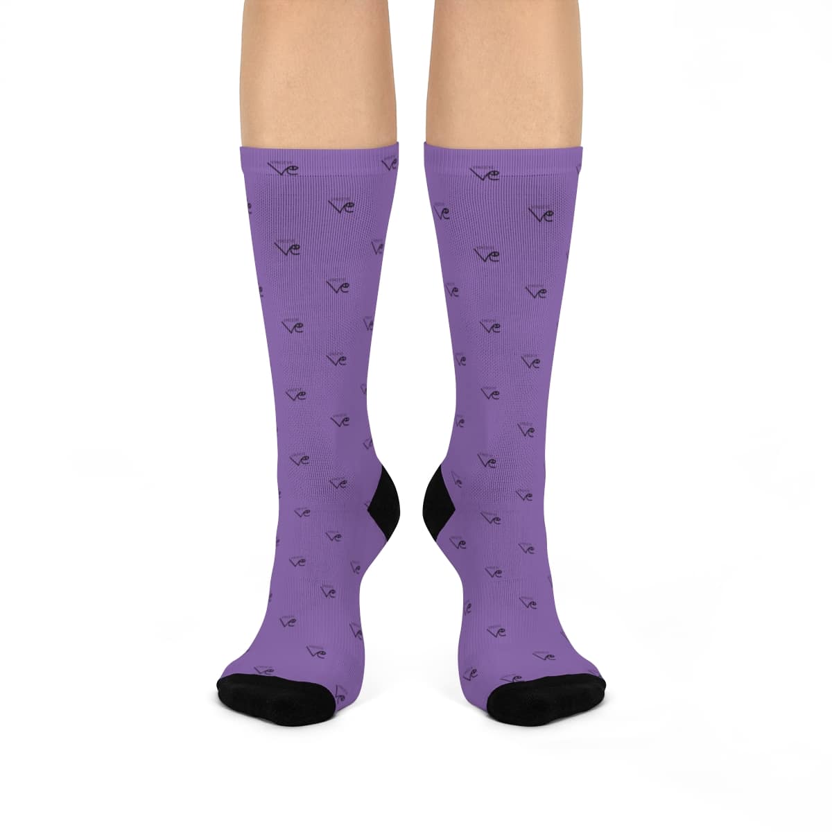 Chaussette violet clair monogram Vinseye-influensse