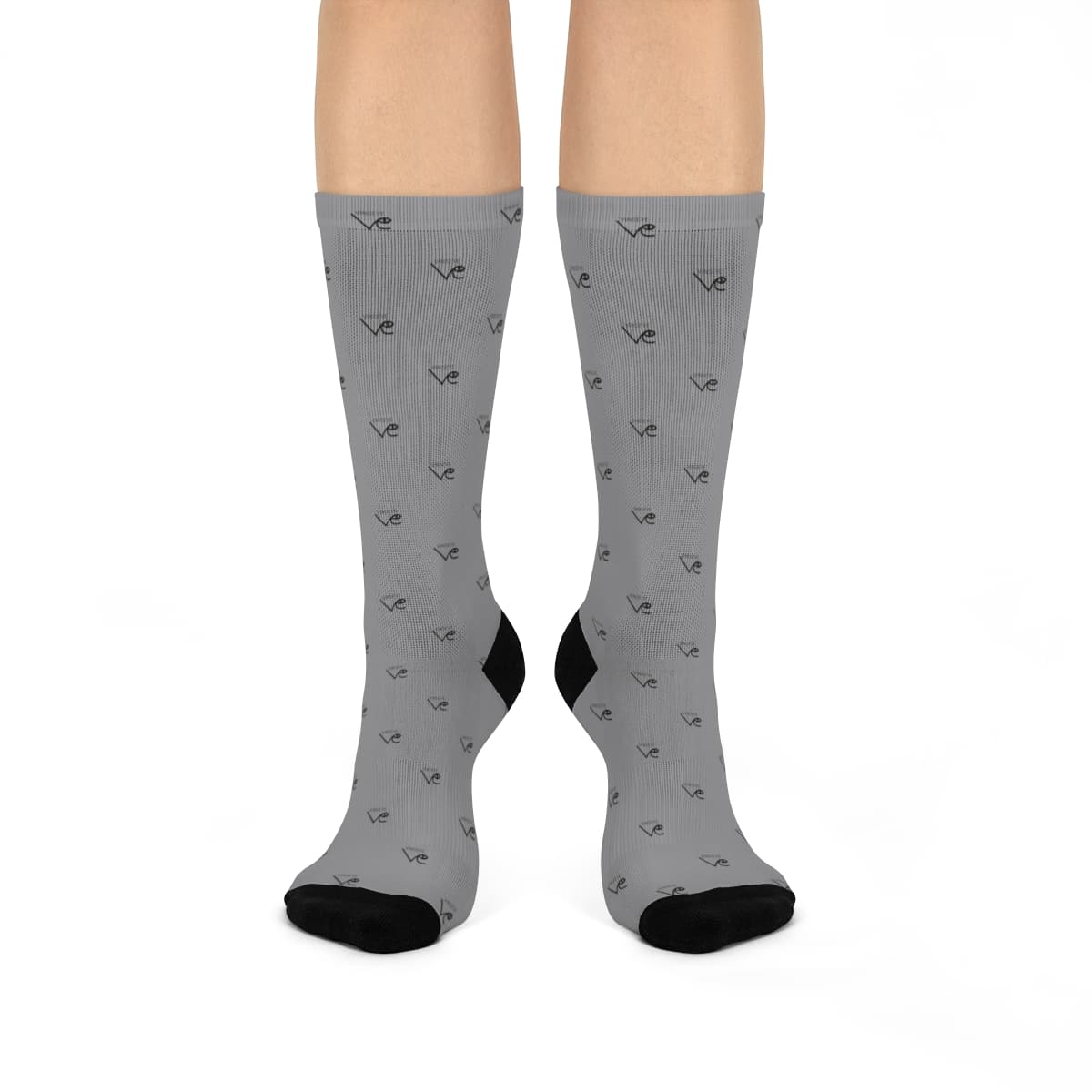 Chaussette gris monogram Vinseye-influensse