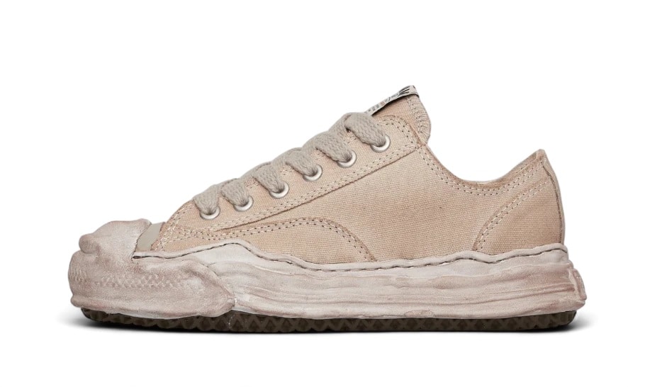 Sneaker Toile Hank OG Sole Over Dyed marron Mihara Yasuhiro-influensse