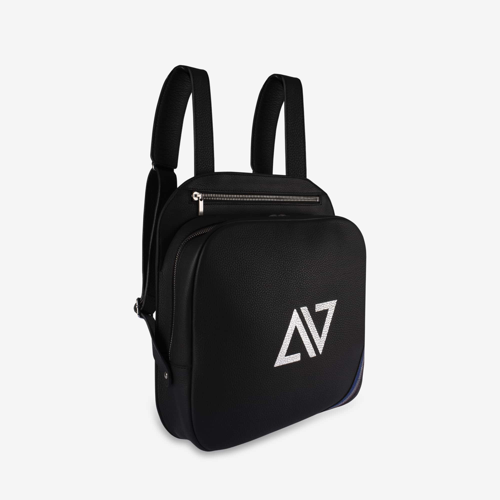 Sac à dos Childéric cuir noir Aimric Valentin-influensse