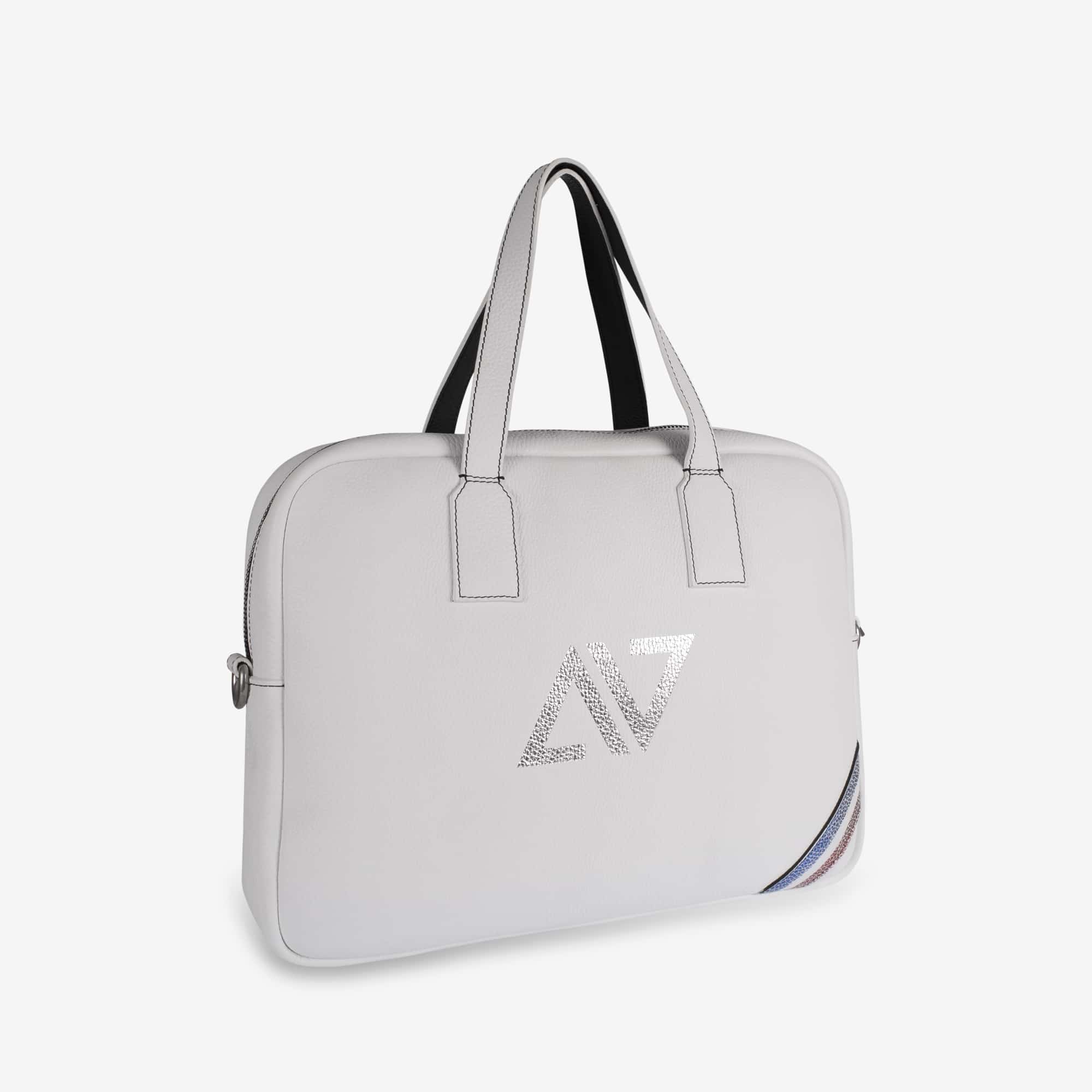 Sac Bizness Clotaire cuir blanc Aimric Valentin-influensse
