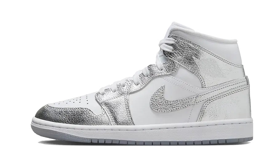 Sneaker Air Jordan 1 Mid Crinkled Chrome-influensse