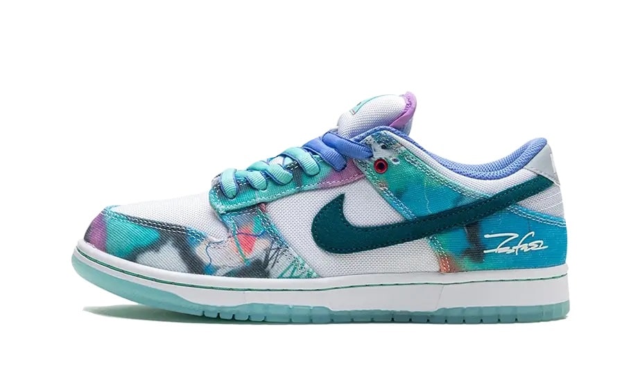 Sneaker Nike SB Dunk Low Futura Laboratories Bleached Aqua-influensse