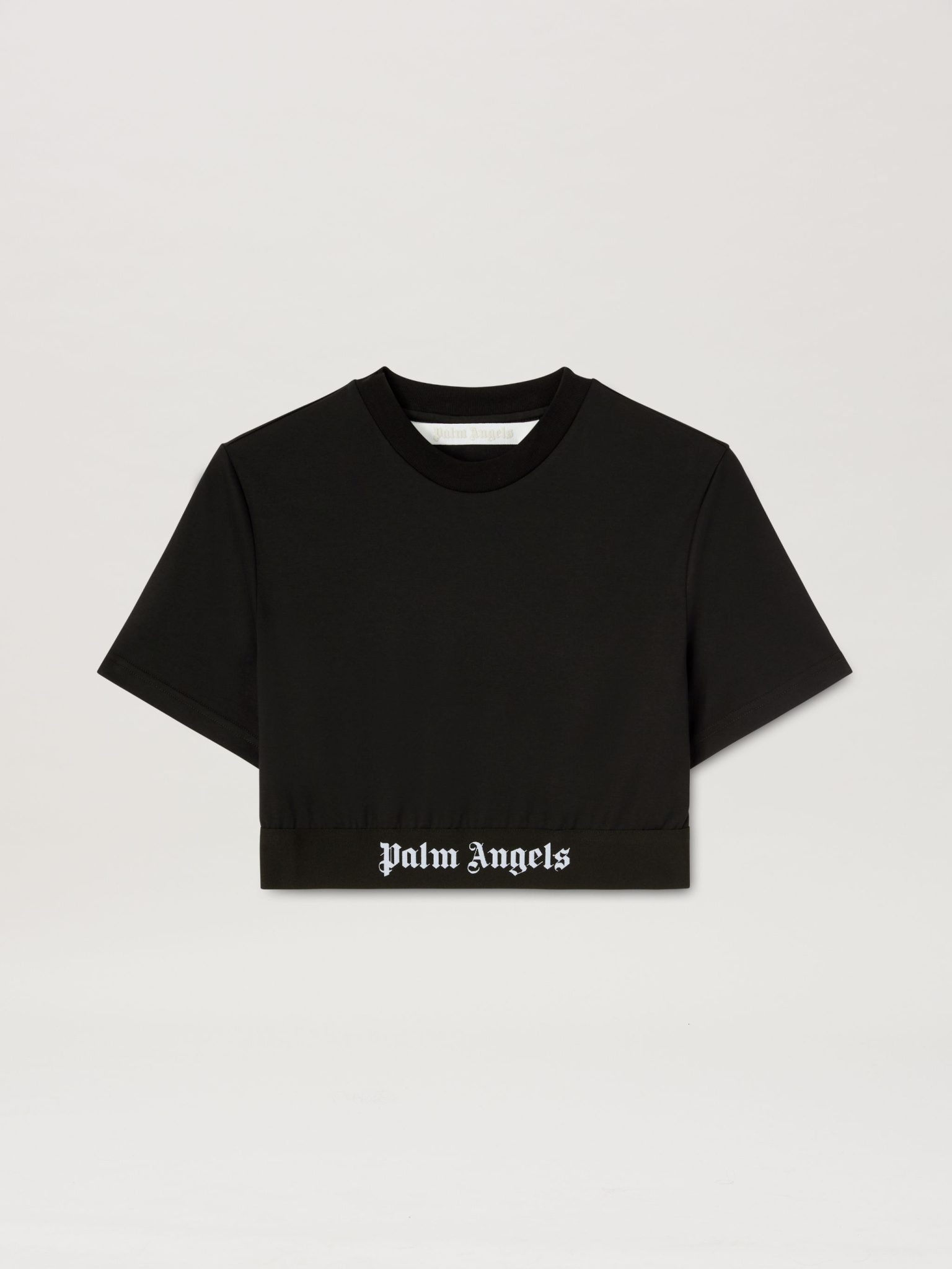 T-shirt court Bande logo noir Palm Angels-influensse
