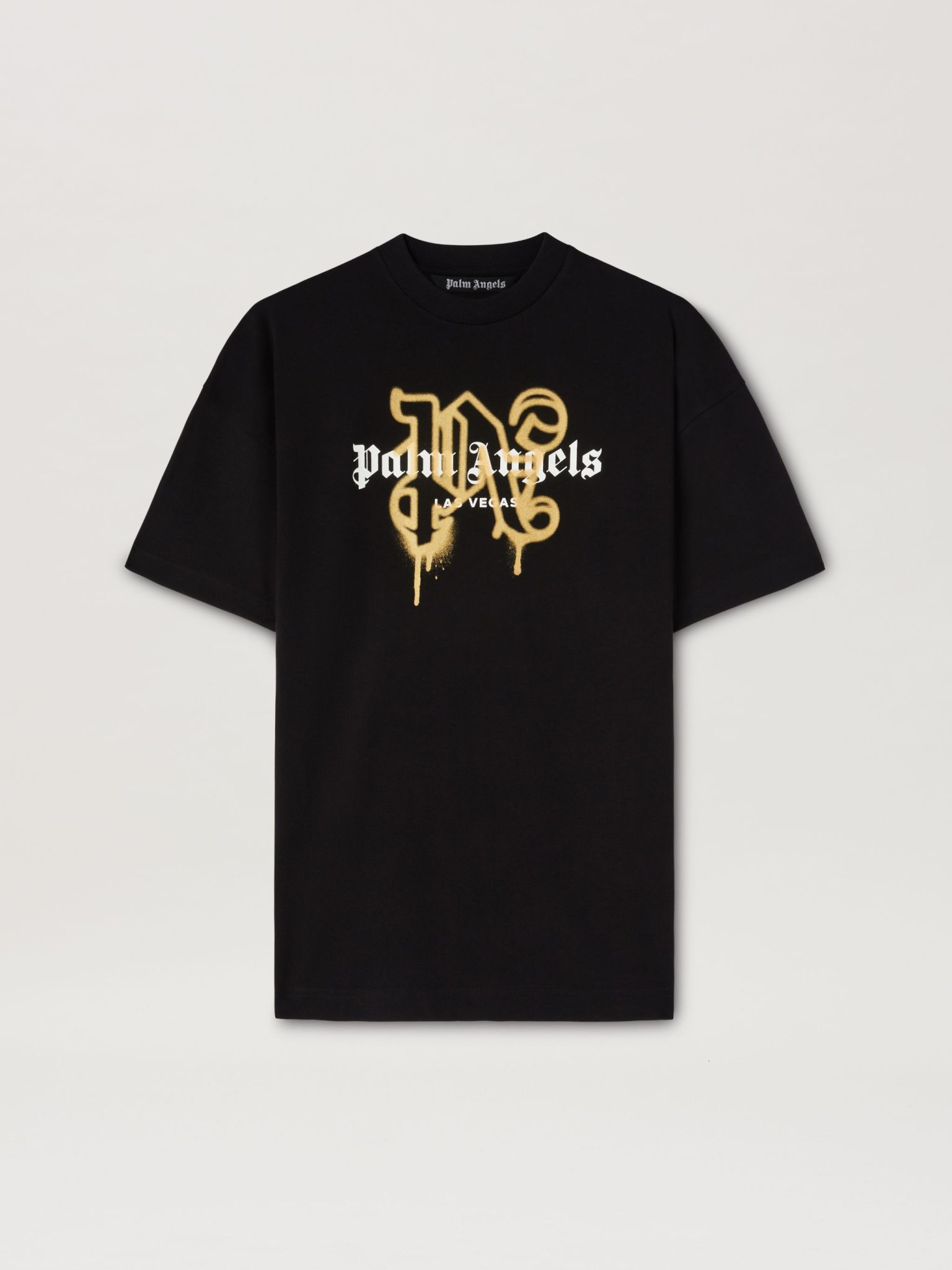 T-shirt Monogram Spray City Las Vegas noir Palm Angels-influensse
